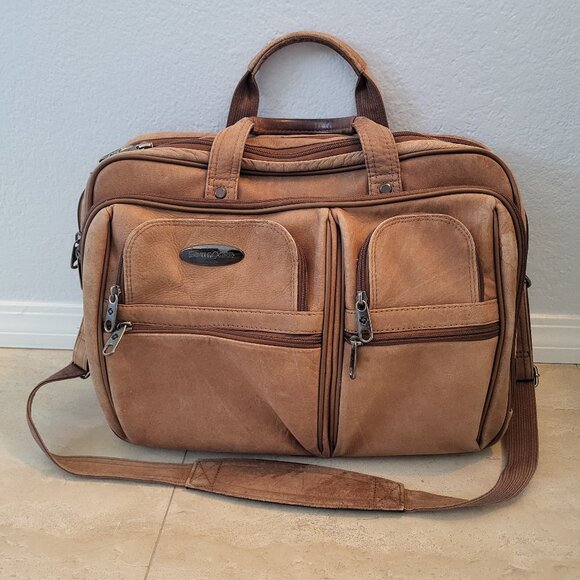 Leather Briefcase/Laptop Bag - Picture 1 of 5